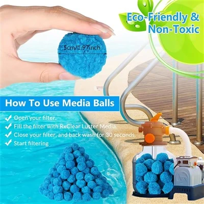 Полимерные шарики для фильтра бассейна Blue Fibalon Blue Pool Filter Balls